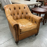 Leather Tufted Chair
