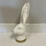 Gold Trim Rabbit Bust