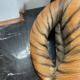 Large Teak Wood  Hand Carved and Painted Tiger