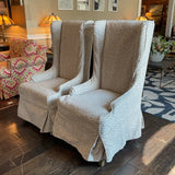Pair of 2 Chairs w/Leopard Slipcovers