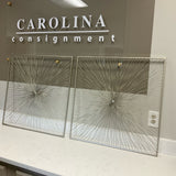 Pair of Abstract Metal Art