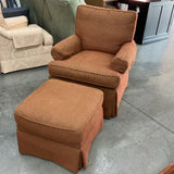 Lee Swivel Rocking Chair & Ottoman FIRM