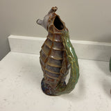Majolica Seahorse Pitcher