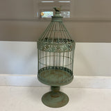 Galvanized Green Bird Cage