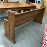 Vintage Oak Church Pew