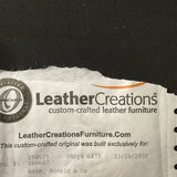 Custom Leather Creations Chair with Ottoman