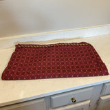 Custom Red & Gold Roped Tree Skirt