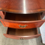 2 Drawer Spindle Leg End Table