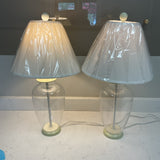 Pair of Clear Jar Lamps