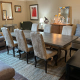 Carolina Home Table with Butterfly Leaf and 6 William Sonoma Chairs