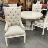 Bernhardt Silhouette Table 1 Leaf and 4 Chairs