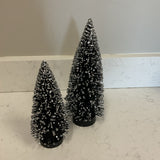 Set of 2 Black Brush Trees