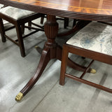 Henkel Harris Table, 8 Chairs, 3 Leaves, Table Pads