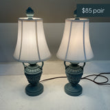 Pair of Blue Lamps
