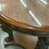 Marble Top Round Foyer Table