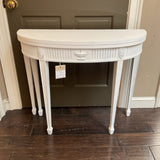 White Painted Flip Top Table As Is