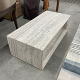 Williams Sonoma Pierre Travertine Cocktail Table