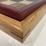 Custom Maple & Walnut Chess Board with Pieces
