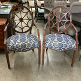 Pair of Ethan Allen Spider Back Arm Chairs
