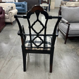 Black Fretwork Chair