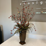 Square Burnt Orange Arrangement