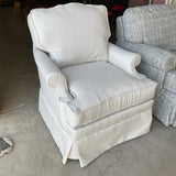 Newly Reupholstered CR Laine Swivel Chair