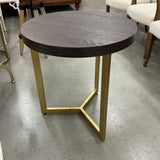 Black and Gold End Table