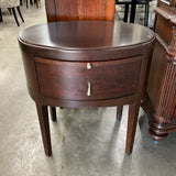 Oval Nightstand As Is