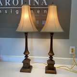 Pair of Gold Buffet Lamps