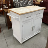 White Kitchen Island