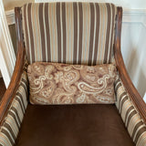Striped Accent Chair