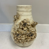 Cream Flower Pottery Vase