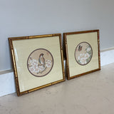 Pair of Floral Oriental Art
