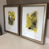 Pair of Yellow Abstracts (R)