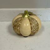 White & Gold Pumpkin