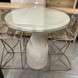 Glass Pub Table w/4 Stools (R)