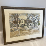 South African Kleyi Constantia Landscape Watercolor