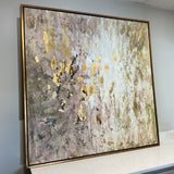 Large Uttermost Gold Raindrops Abstract Art