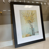 Yellow Spray In Vase Print