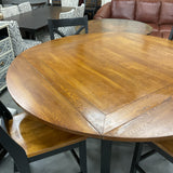 Counter Height Table with Fold-Out Leaves & 4 Stools