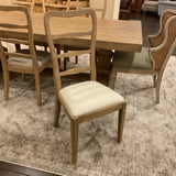 Pottery Barn Banks Table, 2 Leaves, 6 Side Chairs and 2 Captains chairs