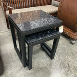 Pair of Black Nesting Tables (R)