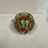 3" Mackenzie-Childs Rose Globe Votive Holder
