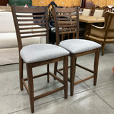 Pair of Ladderback Barstools FIRM