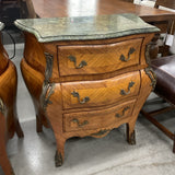 French Bombay Chest w/Green Stone Top
