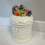 Fruit Basketweave Canister