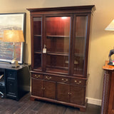 Mahogany Light up Hutch