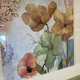 Green Framed Floral Art