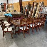 Leighton Hall Table 10 Chairs 2 Leaves