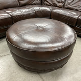 Leather Sectional with Ottoman